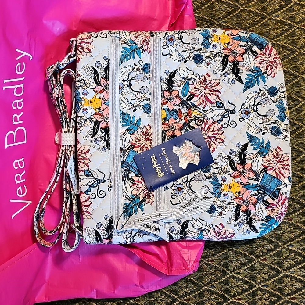 NWT Vera Bradley Harry Potter Herbology - retired pattern - Triple Zip Crossbody